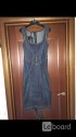 Платье новое dolce&gabbana италия s 42 44 джинсовый сарафан корсетный синий миди длина стретч тянетс